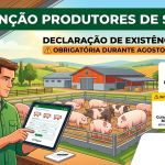 Declaração de existências - produtores de Suínos - 2026