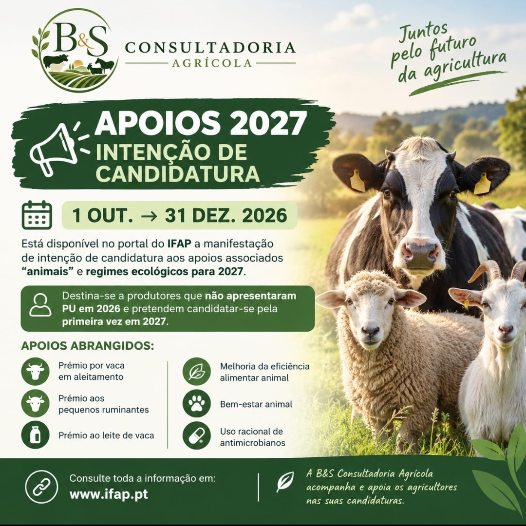 APOIOS 2027 | ATENÇÃO PRODUTORES!